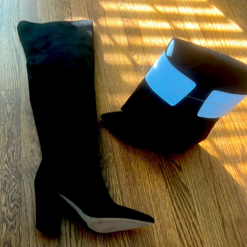 Jessica Simpson thigh high boots.
